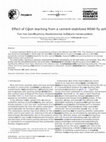 Research paper thumbnail of Effect of CO2 on leaching from a cement-stabilized MSWI fly ash