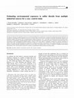 Research paper thumbnail of Estimating environmental exposures to sulfur dioxide from multiple industrial sources for a case–control study