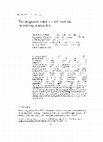 Research paper thumbnail of The prognostic value of a risk score for necrotising enterocolitis