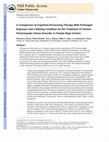 Research paper thumbnail of A comparison of cognitive-processing therapy with prolonged exposure and a waiting condition for the treatment of chronic posttraumatic stress disorder in female rape victims