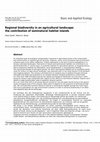 Research paper thumbnail of Regional biodiversity in an agricultural landscape: the contribution of seminatural habitat islands