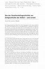 Research paper thumbnail of Von der Gesellschaftsgeschichte zur Zeitgeschichte des Selbst - und zurück