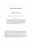 Research paper thumbnail of Racial Preferences in Dating