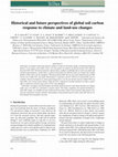 Research paper thumbnail of Historical and future perspectives of global soil carbon response to climate and land-use changes