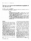 Research paper thumbnail of Total and young organic carbon distributions in aggregates of silty cultivated soils