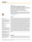 Research paper thumbnail of Microscale Heterogeneity Explains Experimental Variability and Non-Linearity in Soil Organic Matter Mineralisation