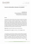 Research paper thumbnail of Teoría de la Cultura Política. Enfocando el Caso Argentino