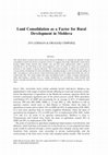 Research paper thumbnail of Land Consolidation as a Factor for Rural Development in Moldova