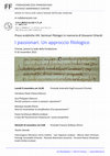 Research paper thumbnail of I Passionari. Un approccio filologico (Prassi Ecdotiche VIII. Seminari filologici in memoria di Giovanni Orlandi)