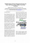 Research paper thumbnail of Modeling Impacts Of Forest Management Practices On Water And Nitrogen Fluxes Within A First-Order Catchment