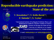 Research paper thumbnail of Reproducible earthquake prediction: State of the art