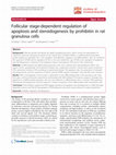 Research paper thumbnail of Follicular stage-dependent regulation of apoptosis and steroidogenesis by prohibitin in rat granulosa cells