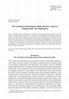 Research paper thumbnail of Circulation of Knowledge in the Public Discourse – Between 'Popularization' and 'Populization'