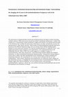 Research paper thumbnail of Entrepreneurs, Institutional Entrepreneurship and Institutional Change. Contextualizing the Changing Role of Actors in the Institutionalization of Temporary Work in the Netherlands from 1960 to 2008