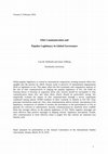 Research paper thumbnail of Elite Communication and Popular Legitimacy in Global Governance