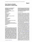 Research paper thumbnail of From Social to Genetic Structures in Central Asia