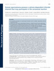 Research paper thumbnail of Human spermatozoa possess a calcium-dependent chloride channel that may participate in the acrosomal reaction