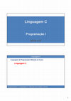 Research paper thumbnail of Linguagem C Programação I Linguagem C