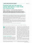 Research paper thumbnail of Cooking fuels and the push for cleaner alternatives: a case study from Burkina Faso