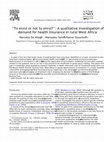 Research paper thumbnail of “To enrol or not to enrol?”: A qualitative investigation of demand for health insurance in rural West Africa