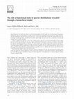 Research paper thumbnail of The role of functional traits in species distributions revealed through a hierarchical model