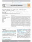 Research paper thumbnail of Empirically validating a dense woody regrowth ‘problem’ and thinning ‘solution’ for understory vegetation