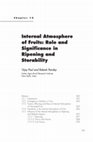 Research paper thumbnail of Internal atmosphere of fruits: Role and significance in ripening and storability