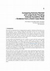 Research paper thumbnail of Comparing Extreme Rainfall and Large-Scale Flooding Induced Inundation Risk – Evidence from a Dutch Case-Study