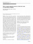 Research paper thumbnail of Effect of spatial adaptation measures on flood risk: study of coastal floods in Belgium