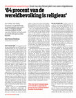 Research paper thumbnail of '84 procent van de wereldbevolking is religieus' interview Ernst van den Hemel (Groene Amsterdammer maart 2016)