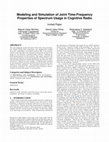 Research paper thumbnail of Modeling and simulation of joint time-frequency properties of spectrum usage in cognitive radio