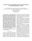 Research paper thumbnail of Towards Extreme-Scale Simulations with Next-Generation Trilinos: A Low Mach Fluid Application Case Study