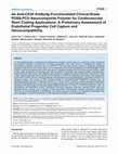 Research paper thumbnail of An Anti-CD34 Antibody-Functionalized Clinical-Grade POSS-PCU Nanocomposite Polymer for Cardiovascular Stent Coating Applications: A Preliminary Assessment of Endothelial Progenitor Cell Capture and Hemocompatibility