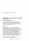 Research paper thumbnail of Phonological Errors Predominate in Arabic Spelling Across Grades 1–9