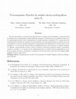 Research paper thumbnail of Procesamiento Wavelet de señales electrocardiográficas sobre R