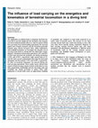 Research paper thumbnail of The influence of load carrying on the energetics and kinematics of terrestrial locomotion in a diving bird