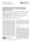 Research paper thumbnail of Drought reduced monoterpene emissions from the evergreen Mediterranean oak <i>Quercus ilex</i>: results from a throughfall displacement experiment