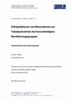 Research paper thumbnail of Erfolgsfaktoren von Massnahmen zur Tabakprävention bei benachteiligten Bevölkerungsgruppen Synthesebericht der Expertengruppe