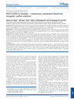 Research paper thumbnail of ISO-CADICA: Isotopic - continuous, automated dissolved inorganic carbon analyser