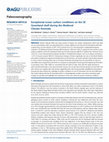 Research paper thumbnail of Exceptional ocean surface conditions on the SE Greenland shelf during the Medieval Climate Anomaly