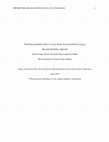 Research paper thumbnail of PREDICTING GRADUATION RATES AT 4-YEAR BAIS 1 Predicting Graduation Rates at 4-year Broad Access Institutions Using a Bayesian Modeling Approach