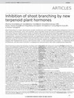 Research paper thumbnail of Inhibition of shoot branching by new terpenoid plant hormones