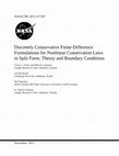 Research paper thumbnail of Discretely conservative finite-difference formulations for nonlinear conservation laws in split form: Theory and boundary conditions