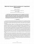 Research paper thumbnail of High-Order Entropy Stable Formulations for Computational Fluid Dynamics