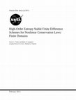 Research paper thumbnail of High-order entropy stable finite difference schemes for nonlinear conservation laws: Finite domains