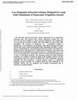 Research paper thumbnail of Low-Dissipation Advection Schemes Designed for Large Eddy Simulations of Hypersonic Propulsion Systems