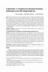 Research paper thumbnail of Yabancılar ve Uluslararası Koruma Kanunu Hakkında Genel Bir Değerlendirme A General Review of Foreigners and International Protection Law