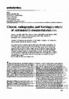 Research paper thumbnail of Clinical, radiographic, and histologic study of endodontic treatment failures