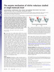 Research paper thumbnail of The enzyme mechanism of nitrite reductase studied at single-molecule level