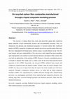 Research paper thumbnail of On recycled carbon fibre composites manufactured through a liquid composite moulding process